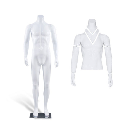 High Quality Adjustable Women Male E-commerce Mannequin Clothing Display Detachable