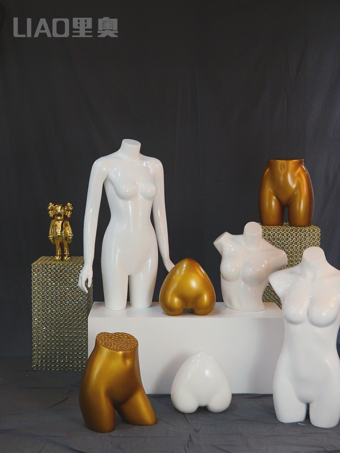 High Quality Fiberglass Lower Body Dummy Female Underwear Bra Mannequin Torso