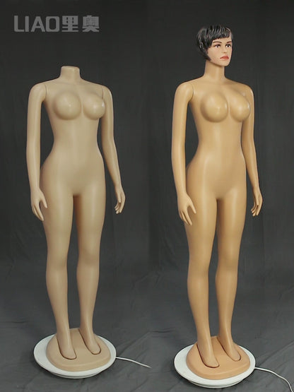 Factory New Plus-size Big Bust Big Ass Women Mannequin With Head Cheap Plastic Female Mannequin Full Body
