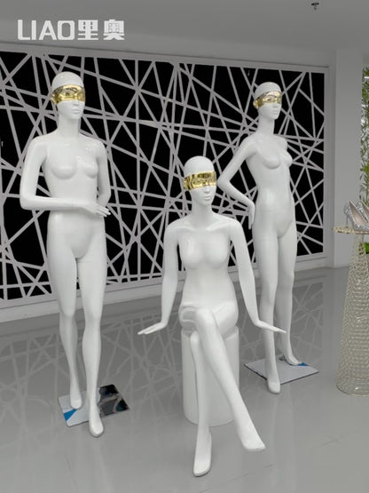 Senior Custom Face Female Dummy European Clothing Female Mannequins Full Body Display Window for Luxury Brand Direct Store