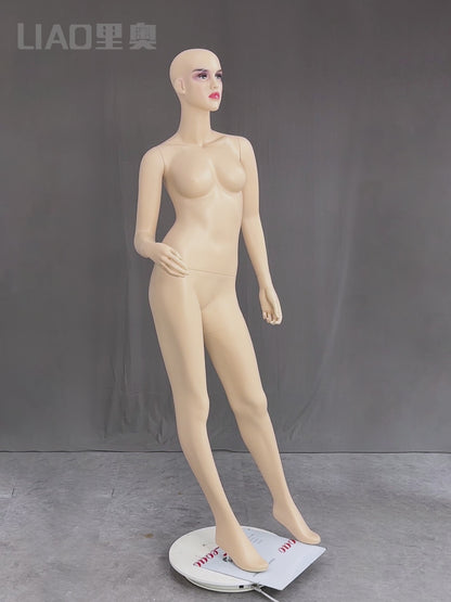 Skin Fiberglass Makeup Sexy Female Mannequin With Stand Women Dummy Garmments Display