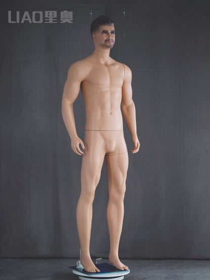Factory Wholesale Cheap Plastic Skin Color Male Mannequin Lifelike Muscle Men Dummy Fashion Store Display