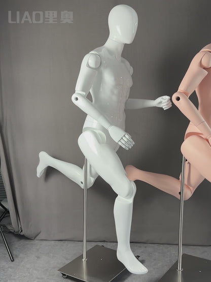 New adjustable Mannequin for men full body movable Joints Robot Model running man female fashion display
