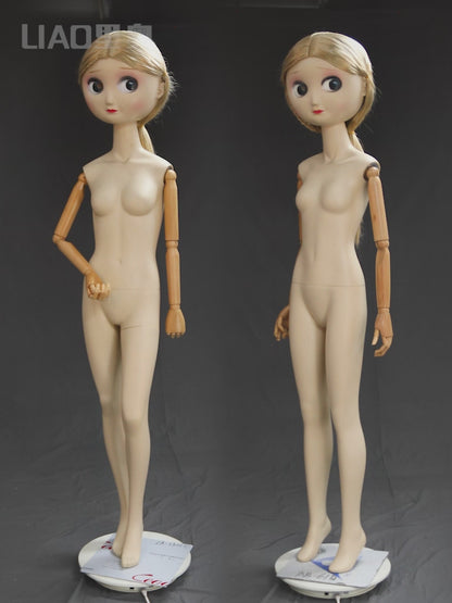 2025 New Girl Doll Mannequin With Big Head Big Eyes Simulation Model Props Cute Girls' Clothing Display Shelf Fashion Display