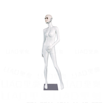 Senior Make-up Face Female Dummy, European Clothing Mannequins Display Window for Luxury Brand Direct Store