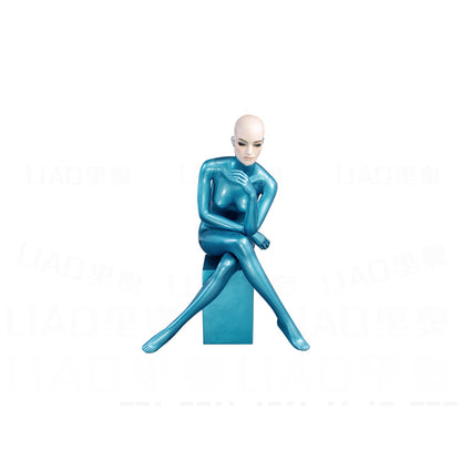 Senior Make-up Face Female Dummy, European Clothing Mannequins Display Window for Luxury Brand Direct Store