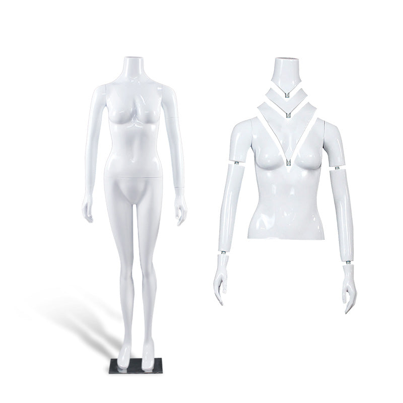 High Quality Adjustable Women Male E-commerce Mannequin Clothing Display Detachable