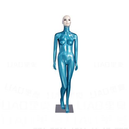 Senior Make-up Face Female Dummy, European Clothing Mannequins Display Window for Luxury Brand Direct Store