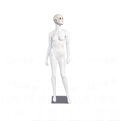 Senior Make-up Face Female Dummy, European Clothing Mannequins Display Window for Luxury Brand Direct Store